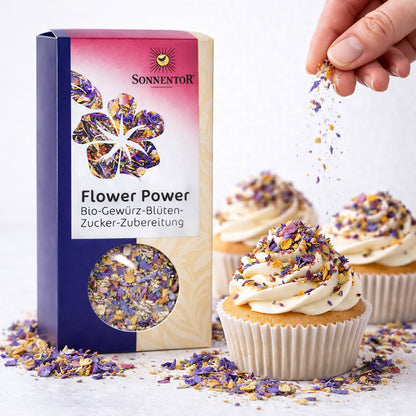 Bio Blumen Gewürzblüte von Sonnentor, zum Kochen geeignet, in einer 35g Verpackung, für aromatische Gerichte und Tees.