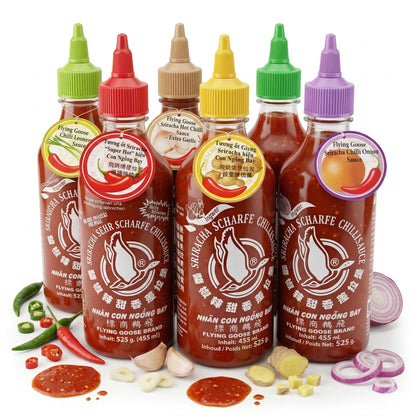 Fliegende Gans Sauce in 455ml Flasche, verschiedene Geschmacksrichtungen, asiatische Würzsauce, Flying Goose Marke