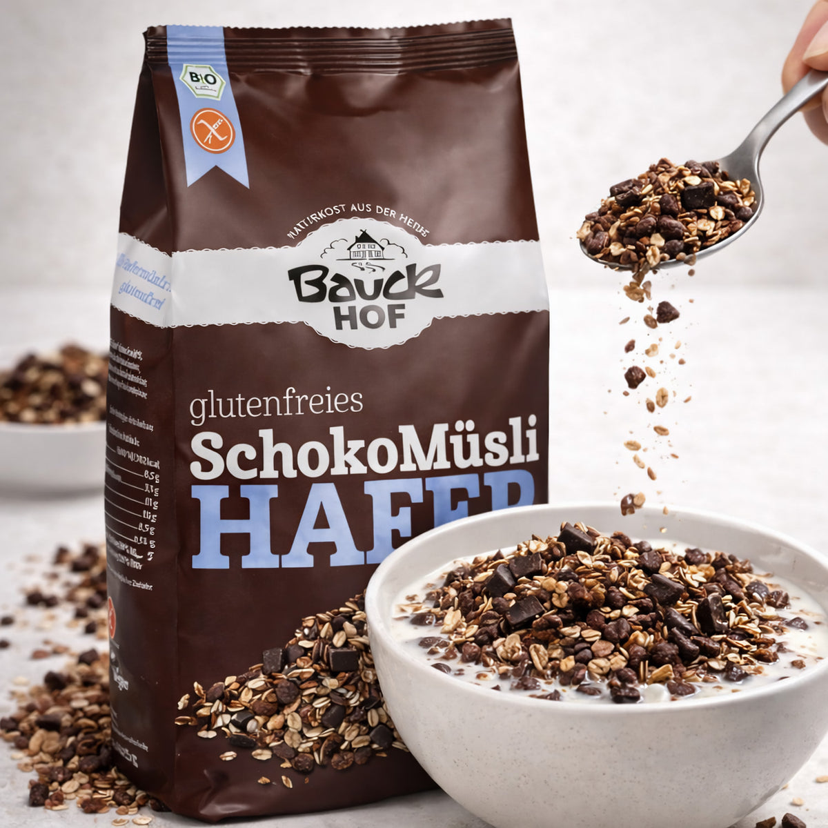 Bauckhof / Bauck Mühle Bauckhof Bio Hafer Schoko Müsli glutenfrei — Abbildung 2
