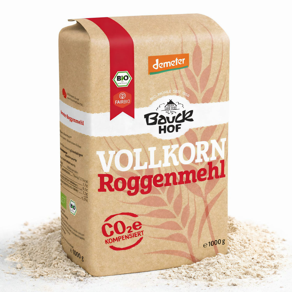 Bauckhof / Bauck Mühle Bauckhof Bio Roggenmehl Vollkorn Demeter 1kg