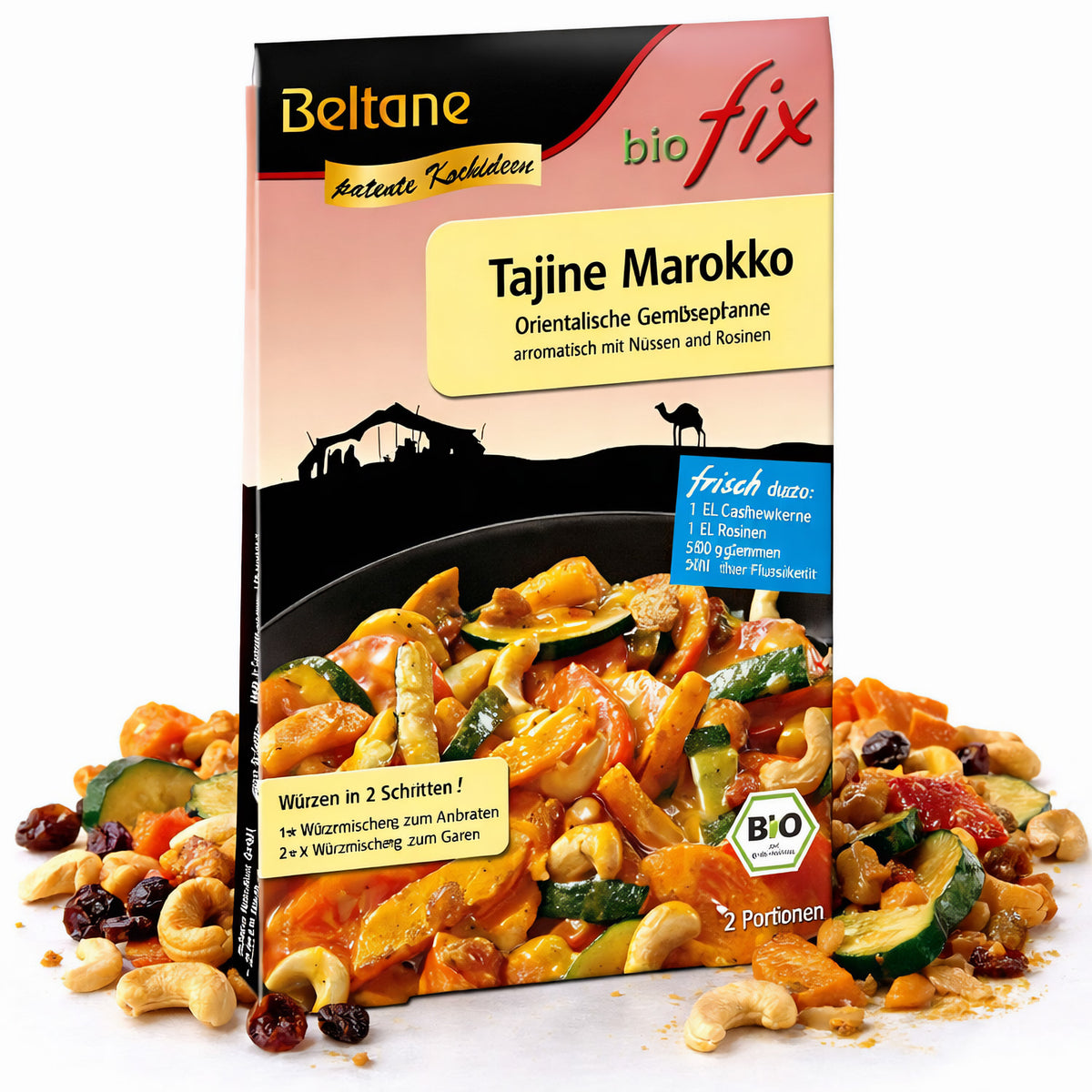 Beltane Biofix Tajine Marokko, Kochen, 23,6 g Packung mit aromatischer marokkanischer Gewürzmischung