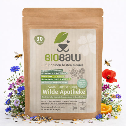 Biobalu Wilde Apotheke - 50 traditionelle Heilkräuter Samen 30g