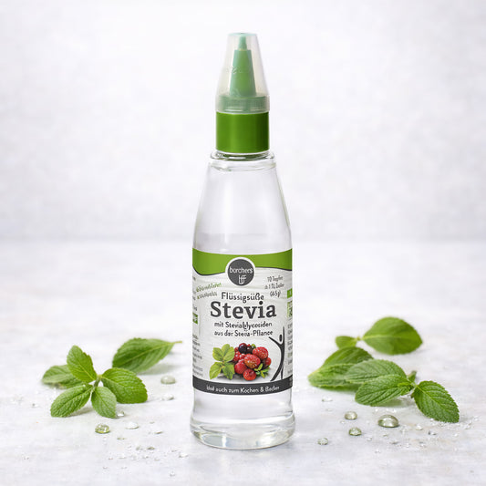 Borchers Stevia Flüssigsüße für Frühstück, natürliche Zuckeralternative, in 125ml Flasche, ideal zum Süßen von Speisen und Getränken