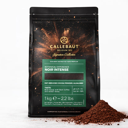 Callebaut Cacao Barry Noir Intense dunkle Kakaomischung für Frühstück, 1 kg, hochwertige Schokolade in einer Verpackung