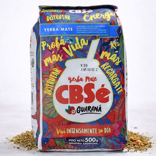 CBSé Guaraná Mate-Tee aus Argentinien in 500g Packung, frisch und aromatisch, natürliche Kräutermischung für energiegeladenen Genuss
