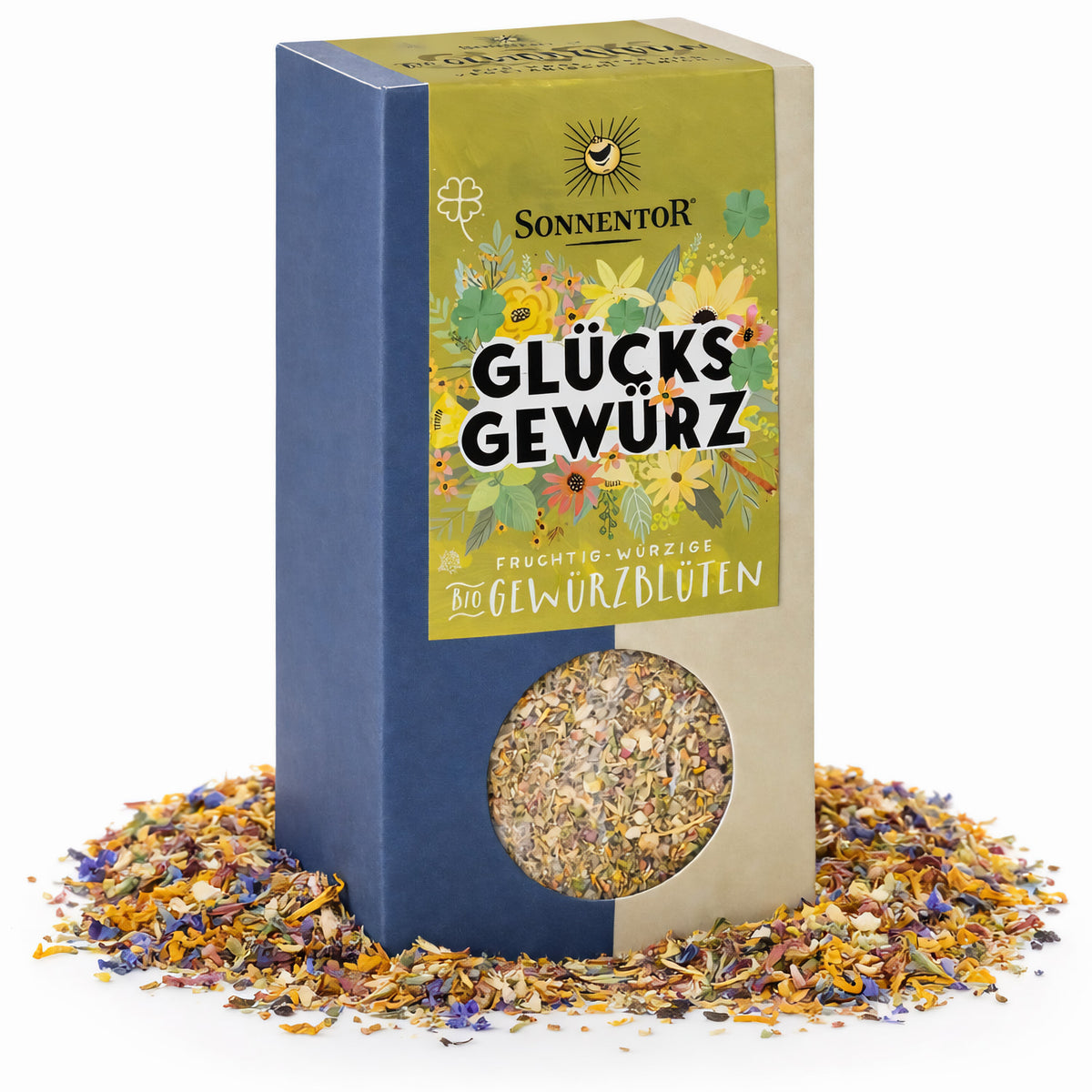 Sonnentor Bio Glücks Gewürz-Blüten zum Kochen, 35g, mit bunten getrockneten Blüten für kulinarische Zubereitungen