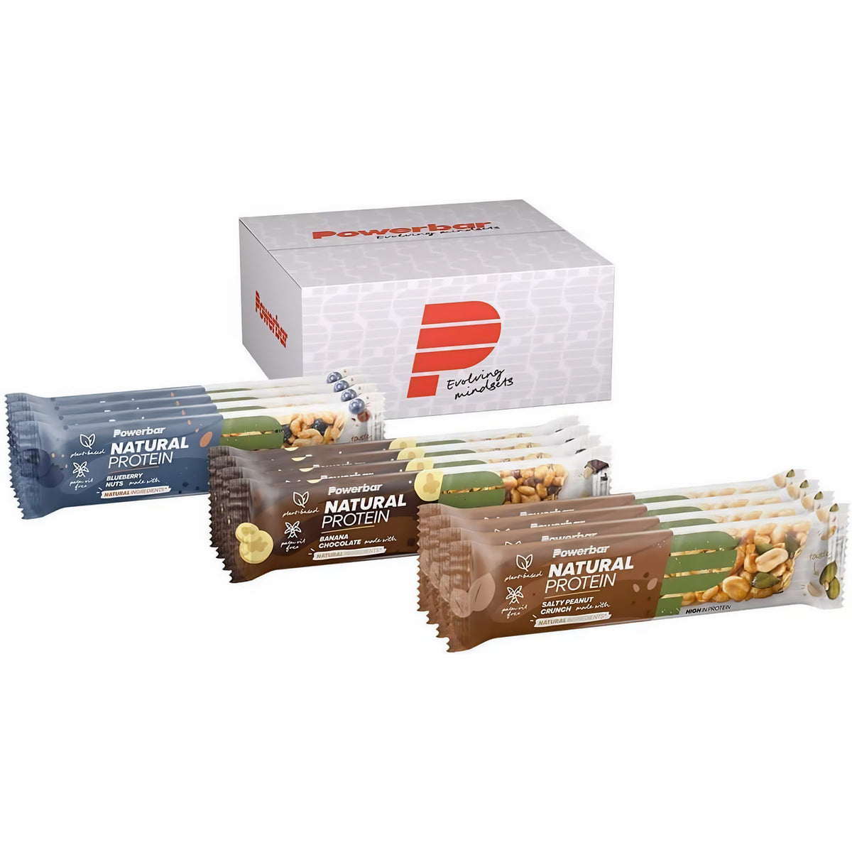 Powerbar Natural Protein Multiflavour Box 12x40g - Vegane Protein Riegel + Natürliche Zutaten