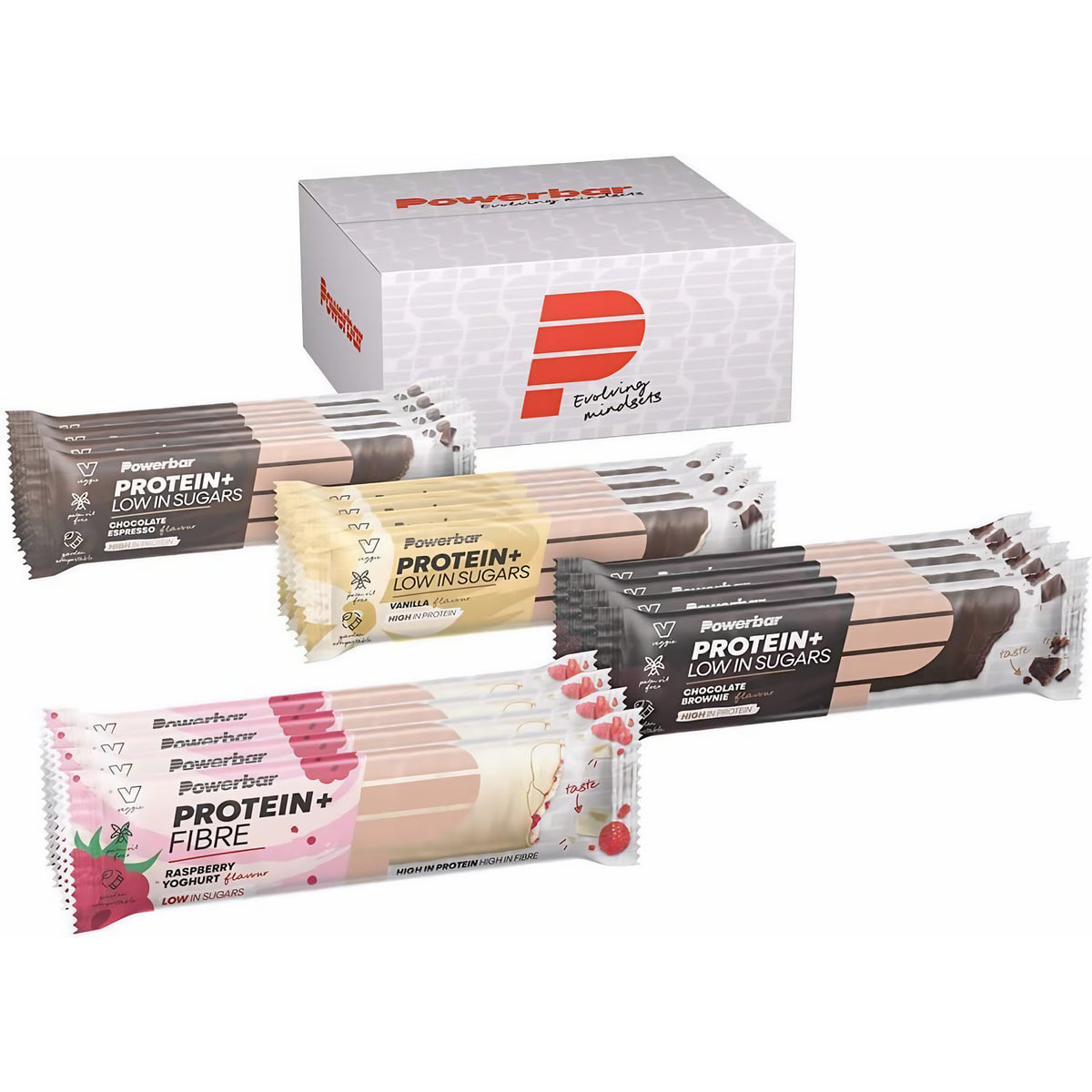 Powerbar Protein Plus Low Sugar Multiflavour Box 16x35g – Eiweissriegel mit Ballaststoffen