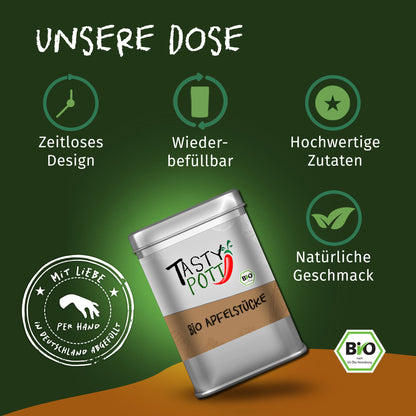 Tasty Pott Bio feine Apfelstücke - verschiedene Größen im Beutel — Abbildung 3