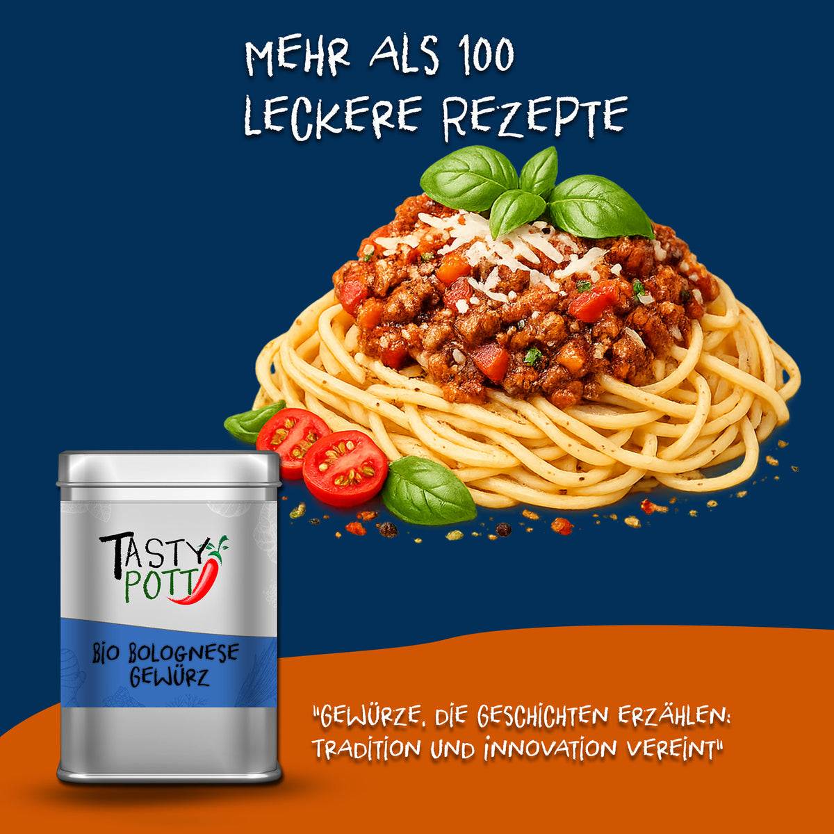 Tasty Pott Bio Bolognese Gewürz - 80g Dose — Abbildung 5