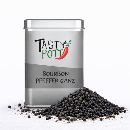 Tasty Pott Bourbon Pfeffer - schwarz, ganz 50g