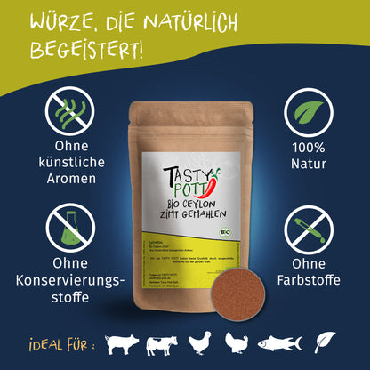 Tasty Pott Bio Ceylon Zimt gemahlen - im Beutel — Abbildung 2