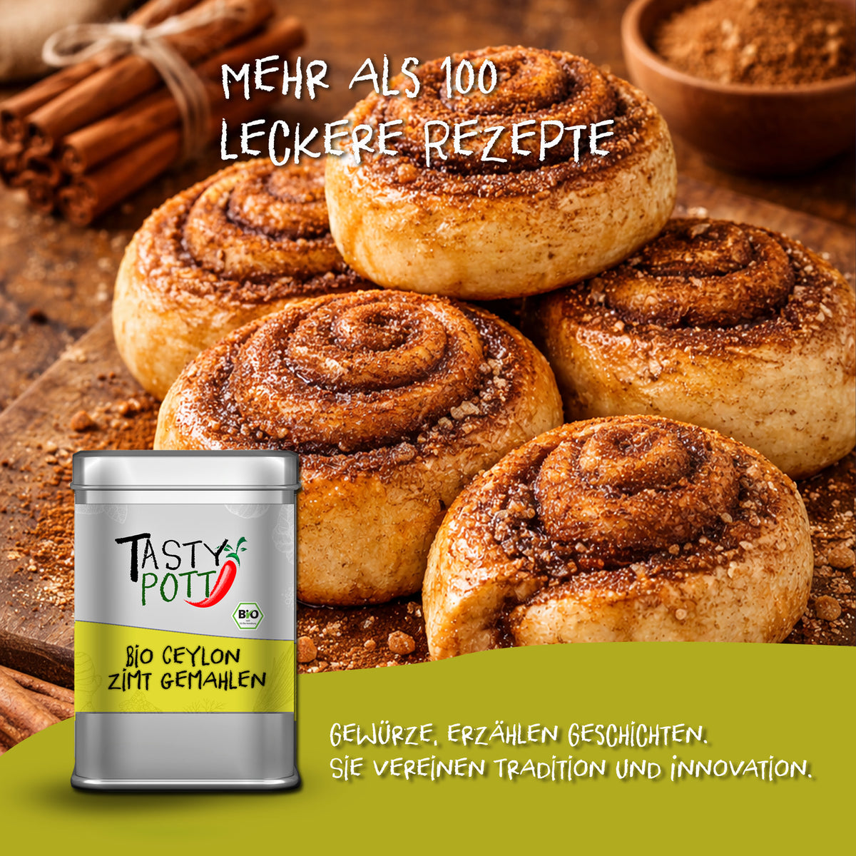Tasty Pott Bio Ceylon Zimt gemahlen - im Beutel — Abbildung 3
