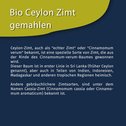 Tasty Pott Ceylon Zimt Pulver - Bio Qualität - 100g Dose — Abbildung 4
