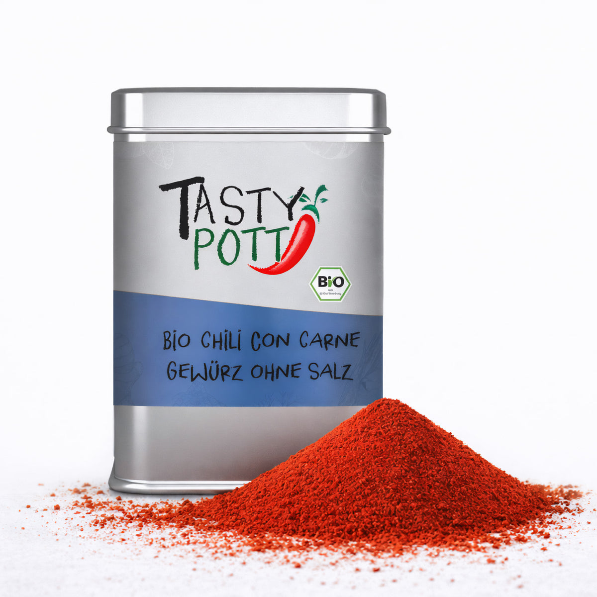 Tasty Pott Bio Chili con Carne Gewürz - ohne Salz - 100g Dose