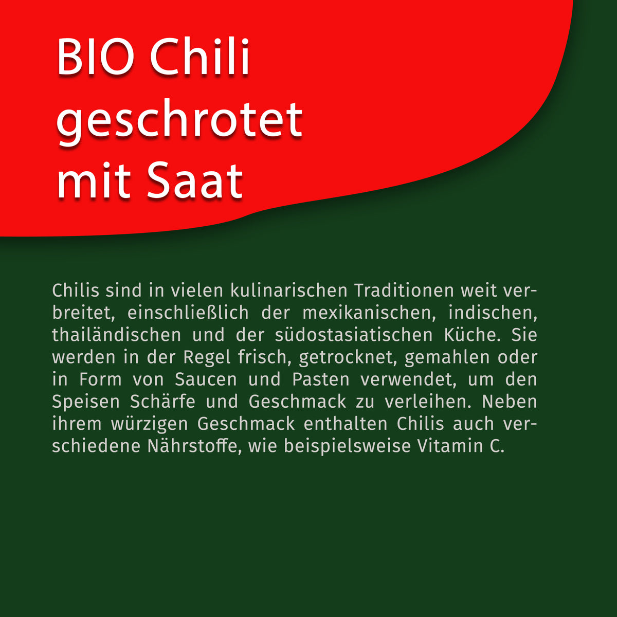 Tasty Pott Bio Chili geschrotet - mit Saat - 60g — Abbildung 4