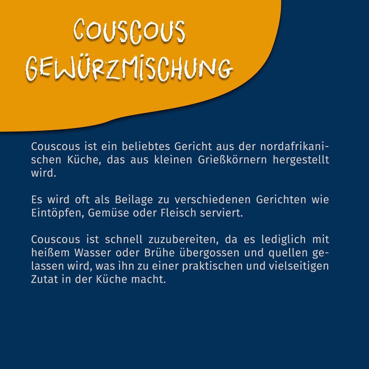 Tasty Pott Couscous Gewürzmischung - im Beutel — Abbildung 4
