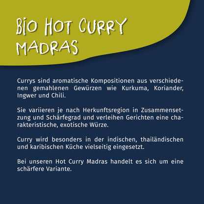 Tasty Pott Bio Hot Curry Madras - scharf - 100g Dose — Abbildung 4