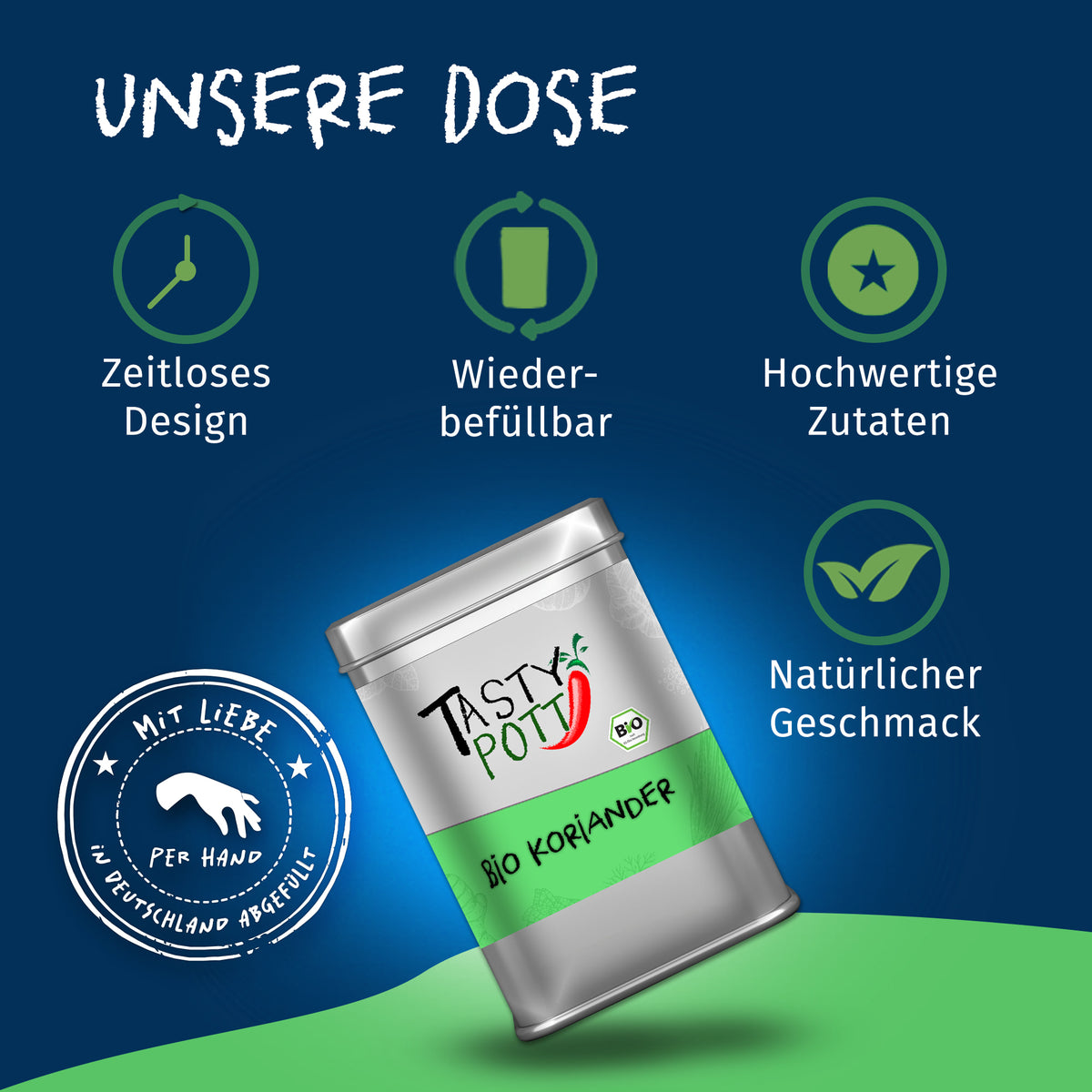 Tasty Pott Bio Koriander ganz - verschiedene Größen im Beutel — Abbildung 3
