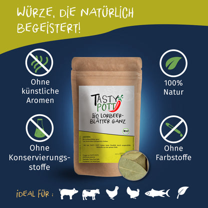 Tasty Pott Bio Lorbeerblätter ganz - im Beutel — Abbildung 2