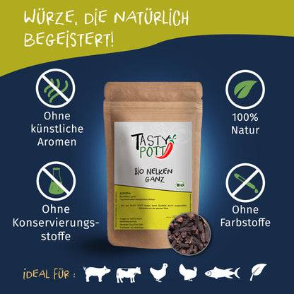 Tasty Pott Bio Nelken ganz - 50g Dose — Abbildung 2