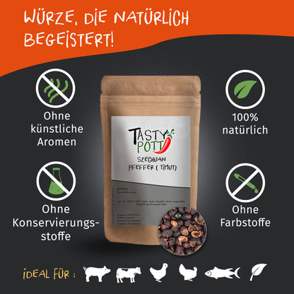 Tasty Pott Szechuan (Timut) Pfeffer ganz 50g Dose — Abbildung 2