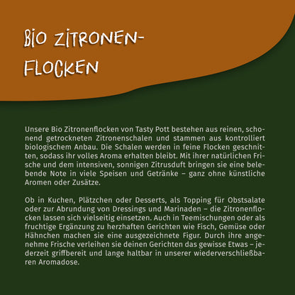 Tasty Pott Bio Zitronenschalen Flocken - 100g Dose — Abbildung 4