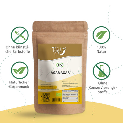 Tasty Pott Bio Agar Agar Pulver - 500g — Abbildung 2