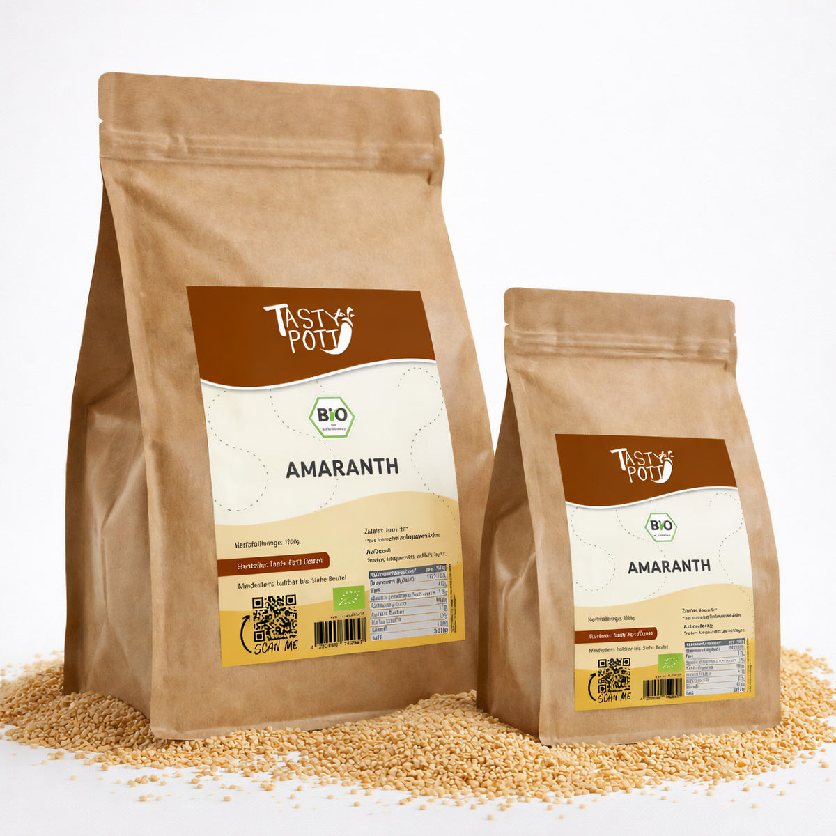 Tasty Pott Bio Amaranth Vollkorn - 1kg Beutel