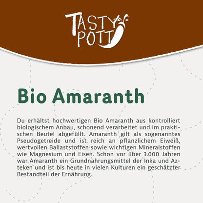Tasty Pott Bio Amaranth Vollkorn - 1kg Beutel — Abbildung 2