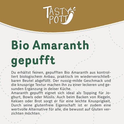 Tasty Pott Bio Amaranth gepufft - im Beutel — Abbildung 2