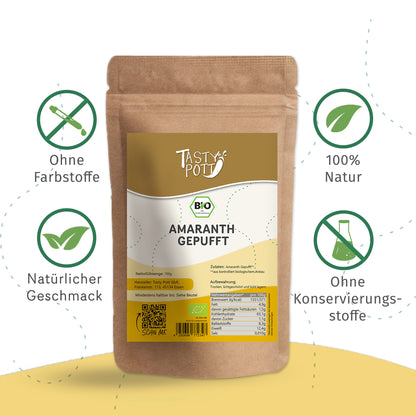 Tasty Pott Bio Amaranth gepufft - im Beutel — Abbildung 3