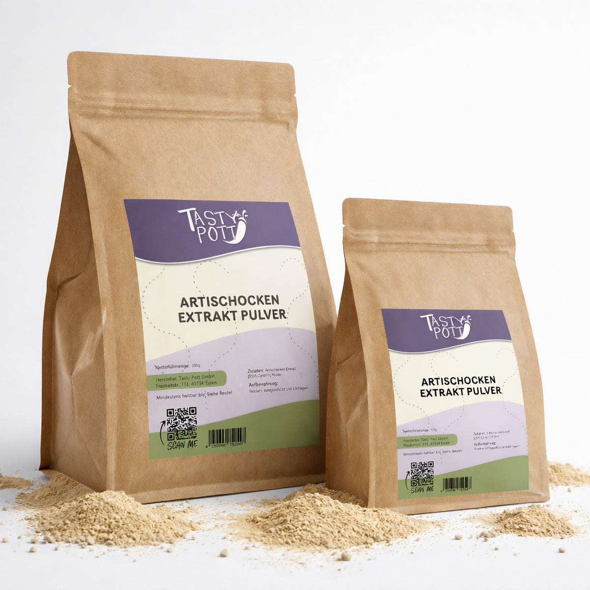 Tasty Pott Artischocken Extrakt Pulver - 2,5% Cynarin - im Beutel