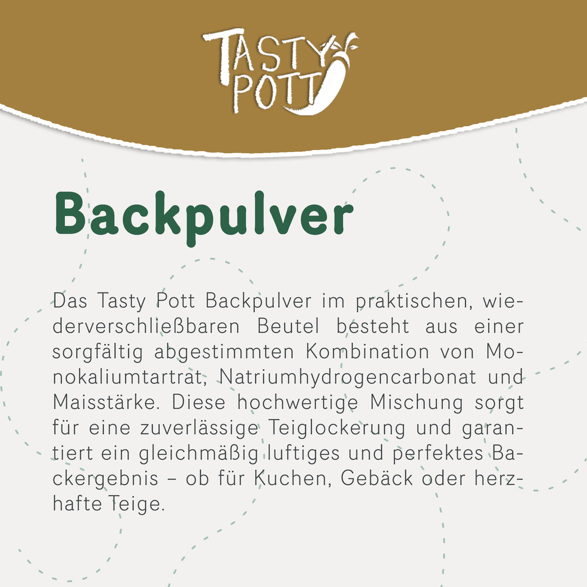 Tasty Pott Backpulver - im Beutel — Abbildung 2