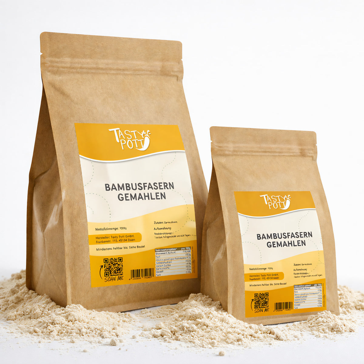 Tasty Pott Bambusfasern gemahlen - im Beutel