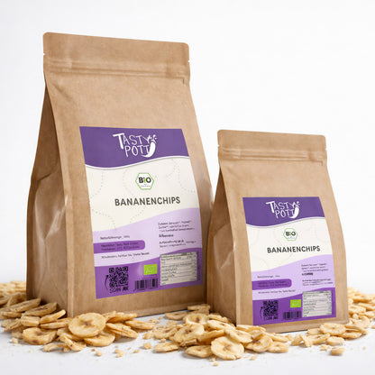 Tasty Pott Bio Bananenchips - im Beutel