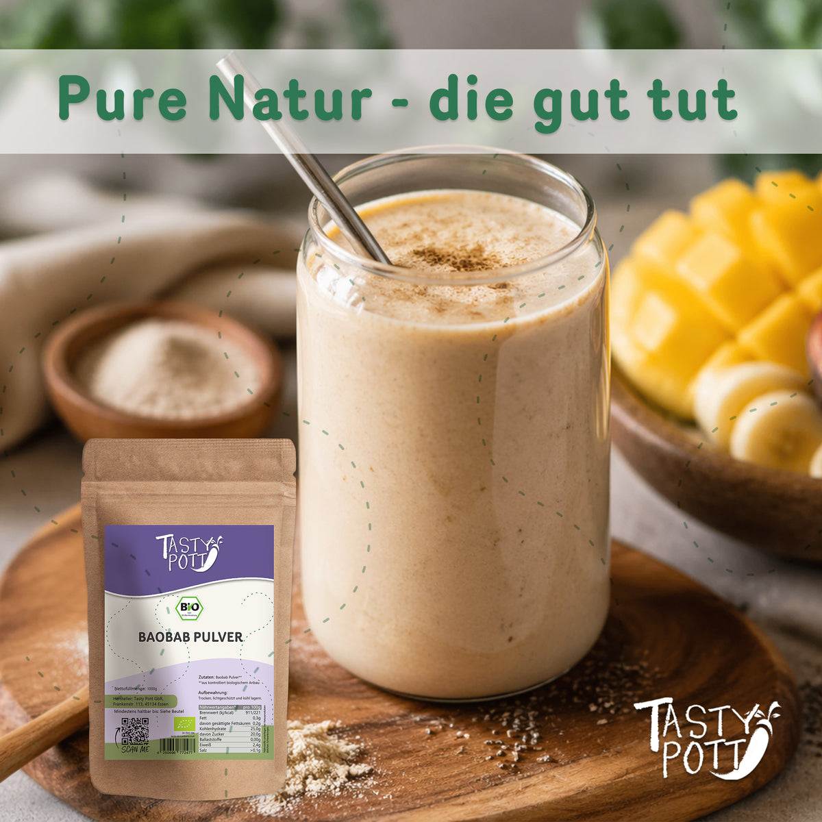 Tasty Pott Bio Baobab Pulver - im Beutel — Abbildung 6