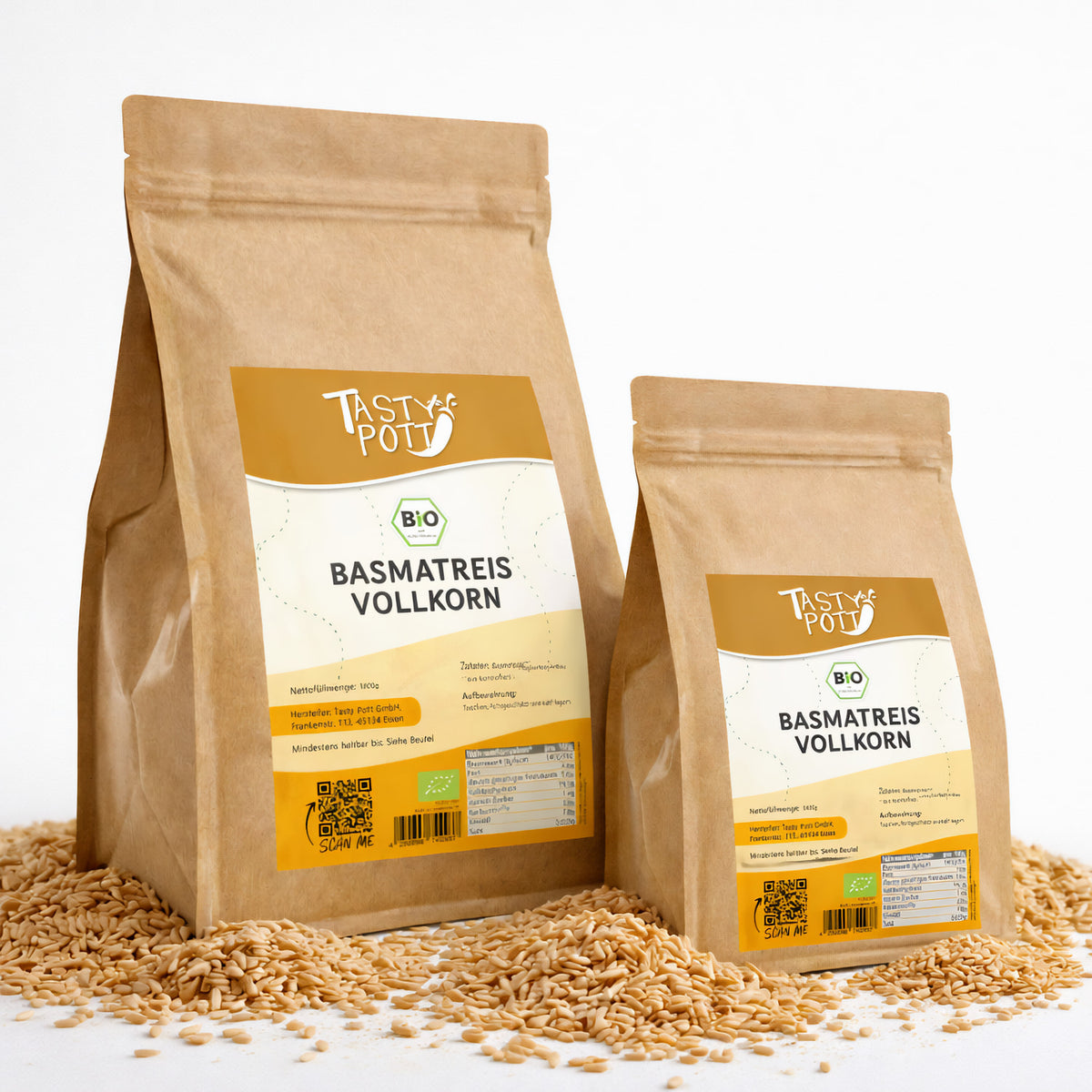Tasty Pott Bio Basmatireis im Beutel - im Beutel