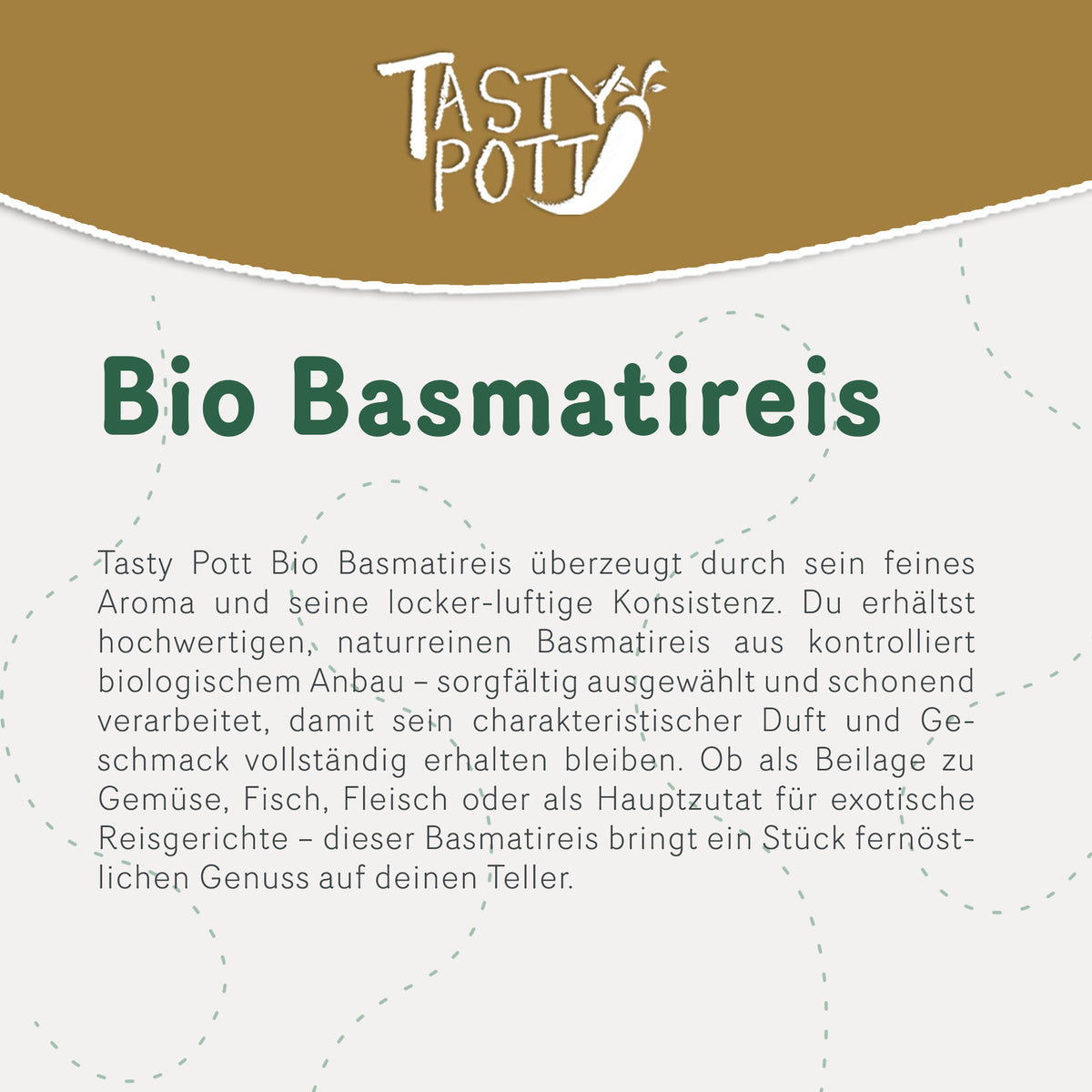 Tasty Pott Bio Basmatireis im Beutel - im Beutel — Abbildung 2