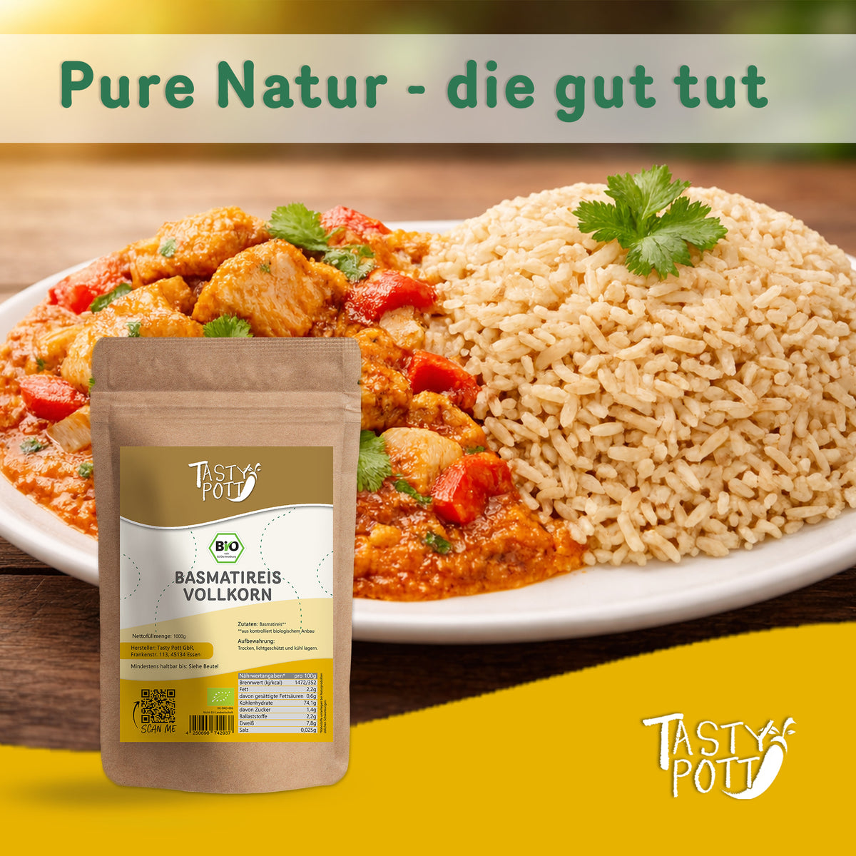 Tasty Pott Bio Basmatireis im Beutel - im Beutel — Abbildung 6