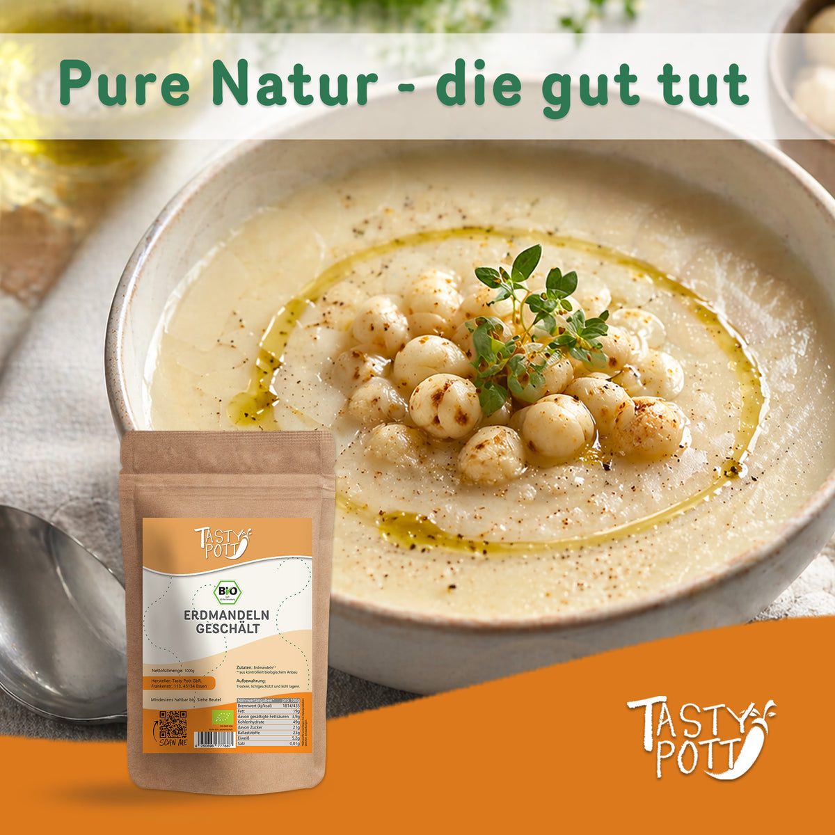Tasty Pott Bio Erdmandeln ganz & geschält - im Beutel — Abbildung 6
