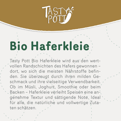 Tasty Pott Bio Haferkleie - im Beutel — Abbildung 2