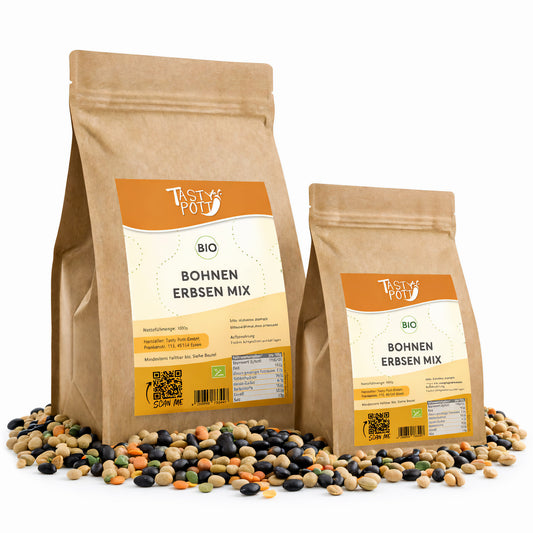 Tasty Pott Bohnen-Erbsen Mix, geröstet und gesalzen - im Beutel