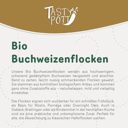 Tasty Pott Bio Buchweizenflocken - 3kg Beutel — Abbildung 2