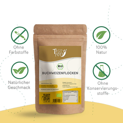 Tasty Pott Bio Buchweizenflocken - 3kg Beutel — Abbildung 3