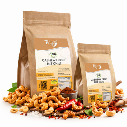 Tasty Pott Cashewkerne Chili geröstet und gesalzen - im Beutel