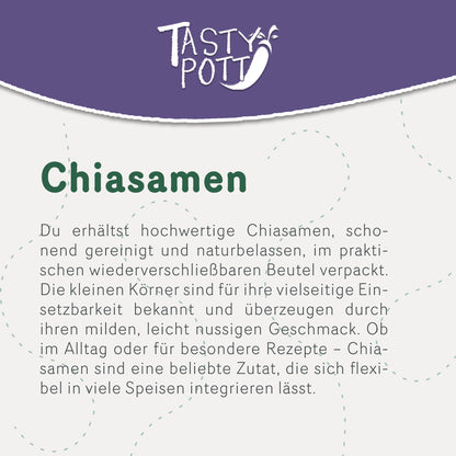 Tasty Pott Chiasamen - Superfood im Beutel - im Beutel — Abbildung 2