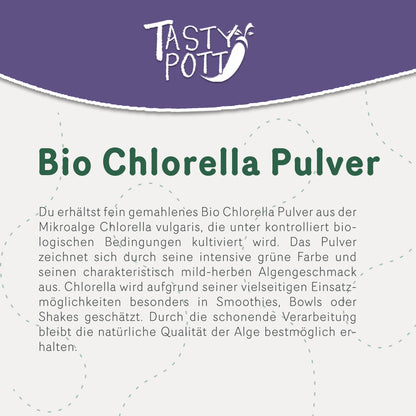 Tasty Pott Bio Chlorella Pulver - 250g - im Beutel — Abbildung 2