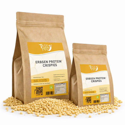Tasty Pott Erbsenprotein Crispies 57% Eiweiß - im Beutel