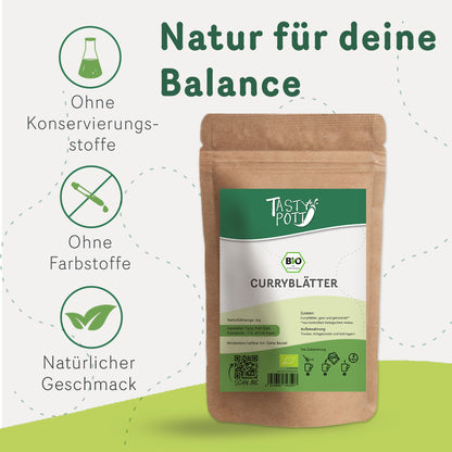 Tasty Pott Bio Curryblätter ganz & getrocknet - 60g im Beutel — Abbildung 3